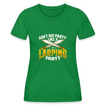 Larp Rpg Rollenspiel Design Für Eine Larping Party - Frauen Funktions-T-Shirt - Kelly Green - Vorne - AI Model Female 172 dark (172cm)