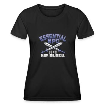 Larp Npc Rpg Rollenspieler Larper - Frauen Funktions-T-Shirt - Schwarz - Vorne - AI Model Female 172 light (172cm)
