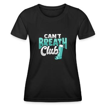 Albuterol Asthma Inhaler Conception - T-shirt sport Femme - noir - Devant - AI Model Female 172 light (172cm)