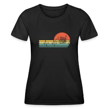 Waldhorn Waldhornspieler Waldhornist - Frauen Funktions-T-Shirt - Schwarz - Vorne - AI Model Female 172 light (172cm)