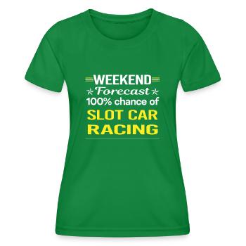 Slot Car Racing - Frauen Funktions-T-Shirt - Kelly Green - Vorne - AI Model Female 172 dark (172cm)