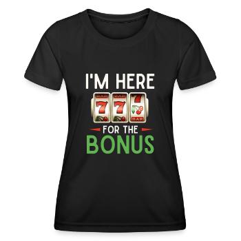 Machine à sous, Joueur, Jeux d’argent - T-shirt sport Femme - noir - Devant - AI Model Female 172 light (172cm)