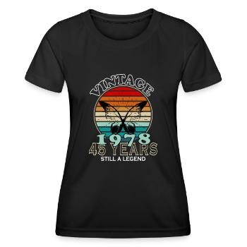 Fantastisch seit 1978 Geburtstag - Frauen Funktions-T-Shirt - Schwarz - Vorne - AI Model Female 172 light (172cm)