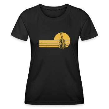 Double bass Double bass player Double bass player - Women's Functional T-Shirt - black - Front - AI Model Female 172 light (172cm)