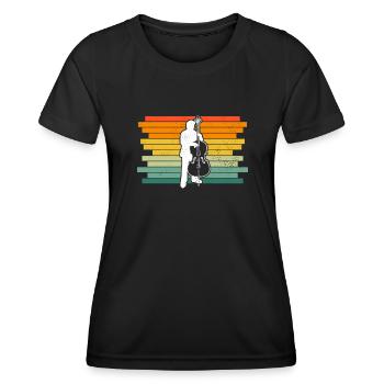 Double bass Double bass player Double bass player - Women's Functional T-Shirt - black - Front - AI Model Female 172 light (172cm)