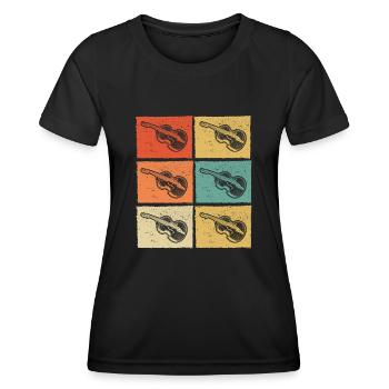 Double bass Double bass player Double bass player - Women's Functional T-Shirt - black - Front - AI Model Female 172 light (172cm)