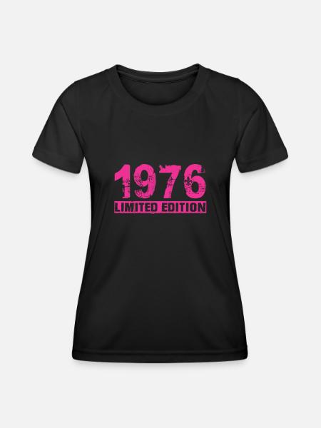 Limited Edition 1976 - Frauen Funktions-T-Shirt - Schwarz