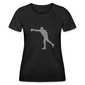 Boxe - T-shirt sport Femme - noir - Devant - AI Model Female 172 light (172cm)