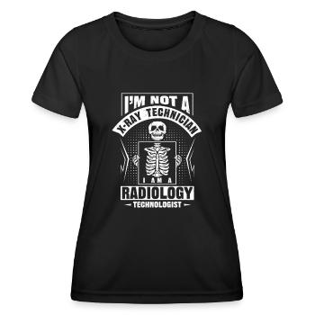 RAD technology, radiologist - Women's Functional T-Shirt - black - Front - AI Model Female 172 light (172cm)