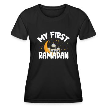 Ramadan-Feier, Muslimischer Feiertag - Frauen Funktions-T-Shirt - Schwarz - Vorne - AI Model Female 172 light (172cm)