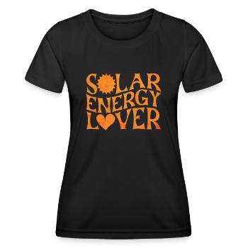 Solar Energy, Renewable Energy - Women's Functional T-Shirt - black - Front - AI Model Female 172 light (172cm)