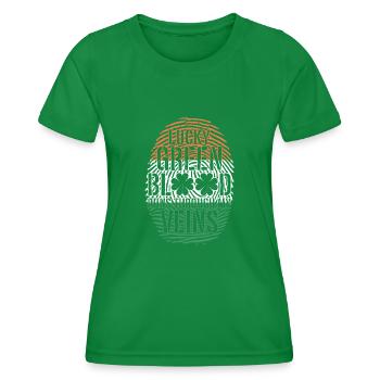 Irland Irisch Lustig Spruch St Patricks Day - Frauen Funktions-T-Shirt - Kelly Green - Vorne - AI Model Female 172 dark (172cm)