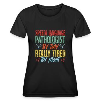 Speech Therapist Therapy Assistant - Women's Functional T-Shirt - black - Front - AI Model Female 172 light (172cm)