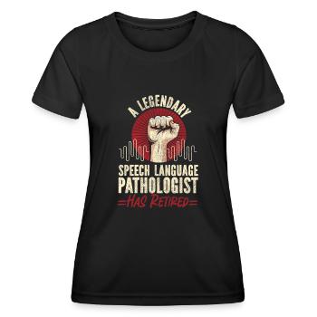 Speech Therapist Therapy Assistant - Frauen Funktions-T-Shirt - Schwarz - Vorne - AI Model Female 172 light (172cm)