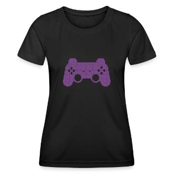 Gaming - Frauen Funktions-T-Shirt - Schwarz - Vorne - AI Model Female 172 light (172cm)