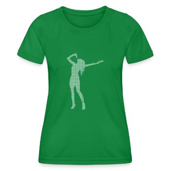 Chanter - T-shirt sport Femme - vert - Devant - AI Model Female 172 dark (172cm)