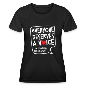 Speech Therapist Therapy Assistant - Frauen Funktions-T-Shirt - Schwarz - Vorne - AI Model Female 172 light (172cm)