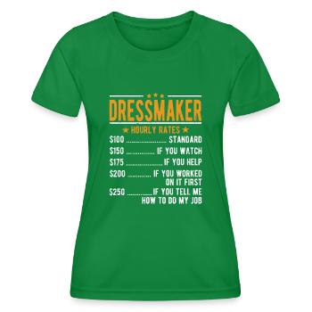 Schneider Stundenlohn - Frauen Funktions-T-Shirt - Kelly Green - Vorne - AI Model Female 172 dark (172cm)