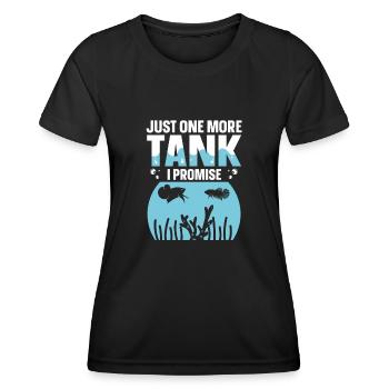 Juste un réservoir de plus je promets aquatique amusant - T-shirt sport Femme - noir - Devant - AI Model Female 172 light (172cm)