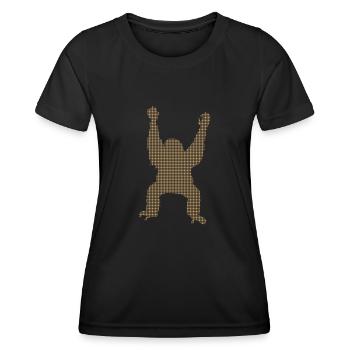 Orang-outan - T-shirt sport Femme - noir - Devant - AI Model Female 172 light (172cm)