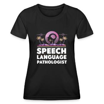 Speech Therapist Therapy Assistant - Frauen Funktions-T-Shirt - Schwarz - Vorne - AI Model Female 172 light (172cm)