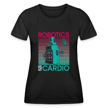Robot Robotics Engineer Robotics - Women's Functional T-Shirt - black - Front - AI Model Female 172 light (172cm)
