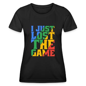 Je viens de perdre le match 9 - T-shirt sport Femme - noir - Devant - AI Model Female 172 light (172cm)