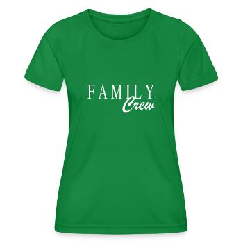 Équipage familial - T-shirt sport Femme - vert - Devant - AI Model Female 172 dark (172cm)