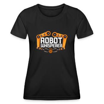 Robot Robotics Engineer Robot - Women's Functional T-Shirt - black - Front - AI Model Female 172 light (172cm)