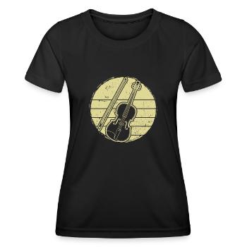 Violin Violinist Violinist - Women's Functional T-Shirt - black - Front - AI Model Female 172 light (172cm)