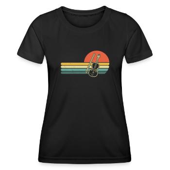 Violin Violinist Violinist - Women's Functional T-Shirt - black - Front - AI Model Female 172 light (172cm)