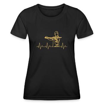 Violin Violinist Violinist - Women's Functional T-Shirt - black - Front - AI Model Female 172 light (172cm)