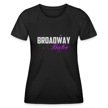 Broadway, Musical, Theater-Nerd - Frauen Funktions-T-Shirt - Schwarz - Vorne - AI Model Female 172 light (172cm)