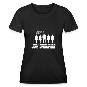 i love sb groupies sb tuner - Women's Functional T-Shirt - black - Front - AI Model Female 172 light (172cm)