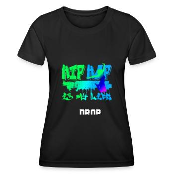 Tänzer Breakdance Bboy Oldschool - Frauen Funktions-T-Shirt - Schwarz - Vorne - AI Model Female 172 light (172cm)