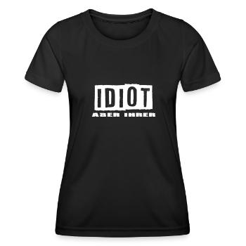 Idiot aber Ihrer - Frauen Funktions-T-Shirt - Schwarz - Vorne - AI Model Female 172 light (172cm)