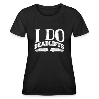 Corpse Keepers, Undertakers, Funeral Homes - Women's Functional T-Shirt - black - Front - AI Model Female 172 light (172cm)