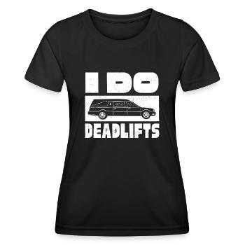 Corpse Keepers, Undertakers, Funeral Homes - Women's Functional T-Shirt - black - Front - AI Model Female 172 light (172cm)