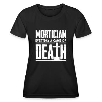 Corpse Keepers, Undertakers, Funeral Homes - Women's Functional T-Shirt - black - Front - AI Model Female 172 light (172cm)