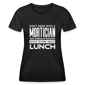 Corpse Keepers, Undertakers, Funeral Homes - Women's Functional T-Shirt - black - Front - AI Model Female 172 light (172cm)