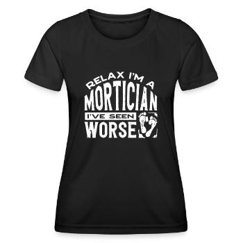 Corpse Keepers, Undertakers, Funeral Homes - Women's Functional T-Shirt - black - Front - AI Model Female 172 light (172cm)