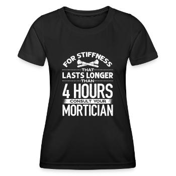 Corpse Keepers, Undertakers, Funeral Homes - Women's Functional T-Shirt - black - Front - AI Model Female 172 light (172cm)