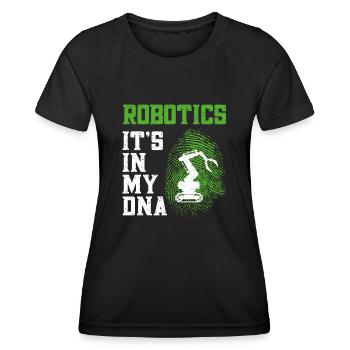 Robot Robotics Engineer Robotics - Women's Functional T-Shirt - black - Front - AI Model Female 172 light (172cm)