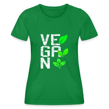 Vegan - Frauen Funktions-T-Shirt - Kelly Green - Vorne - AI Model Female 172 dark (172cm)