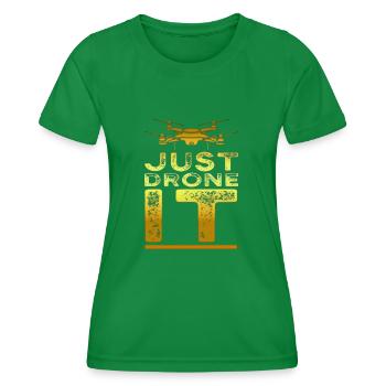 Drone Pilot Quadcopter - Women's Functional T-Shirt - kelly green - Front - AI Model Female 172 dark (172cm)