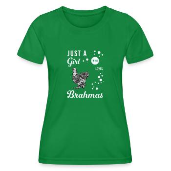 Brahma Chicken I Chicken Poultry Motif pour - T-shirt sport Femme - vert - Devant - AI Model Female 172 dark (172cm)
