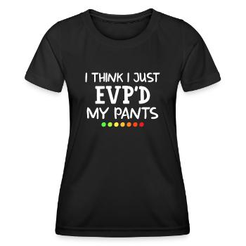 Ghost hunters, ghosts, ghosts, ghost hunting - Women's Functional T-Shirt - black - Front - AI Model Female 172 light (172cm)