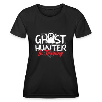 Ghost hunters, ghosts, ghosts, ghost hunting - Women's Functional T-Shirt - black - Front - AI Model Female 172 light (172cm)