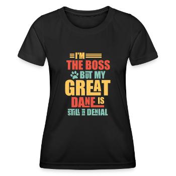 Great Danes, Great Danes - Women's Functional T-Shirt - black - Front - AI Model Female 172 light (172cm)