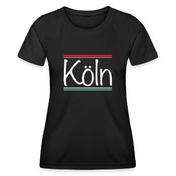 Cologne - T-shirt sport Femme - noir - Devant - AI Model Female 172 light (172cm)